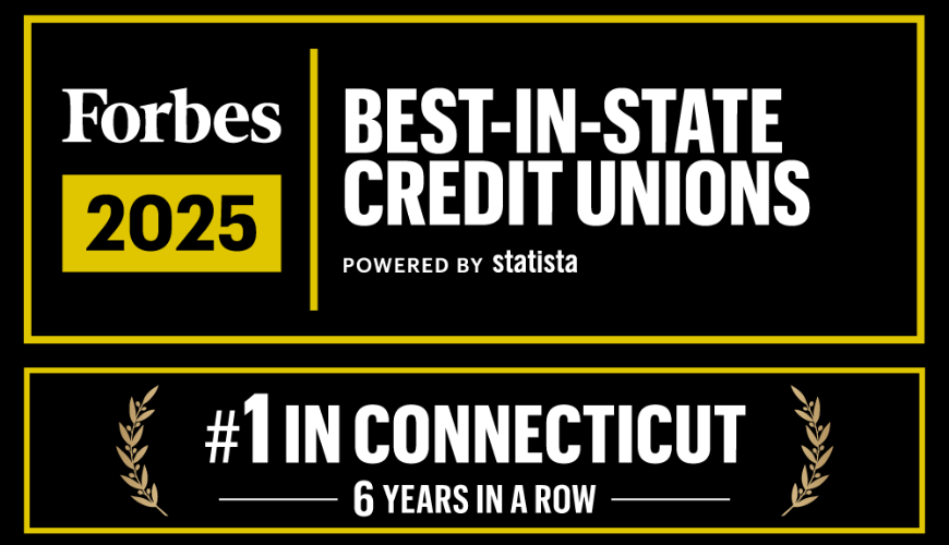 Forbes 2025 Best-In-State Credit Union, 6 years in a row
